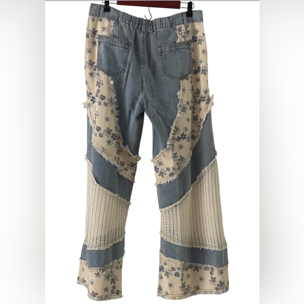 POL Wavy Contrasting Patchwork Jeans - image 10
